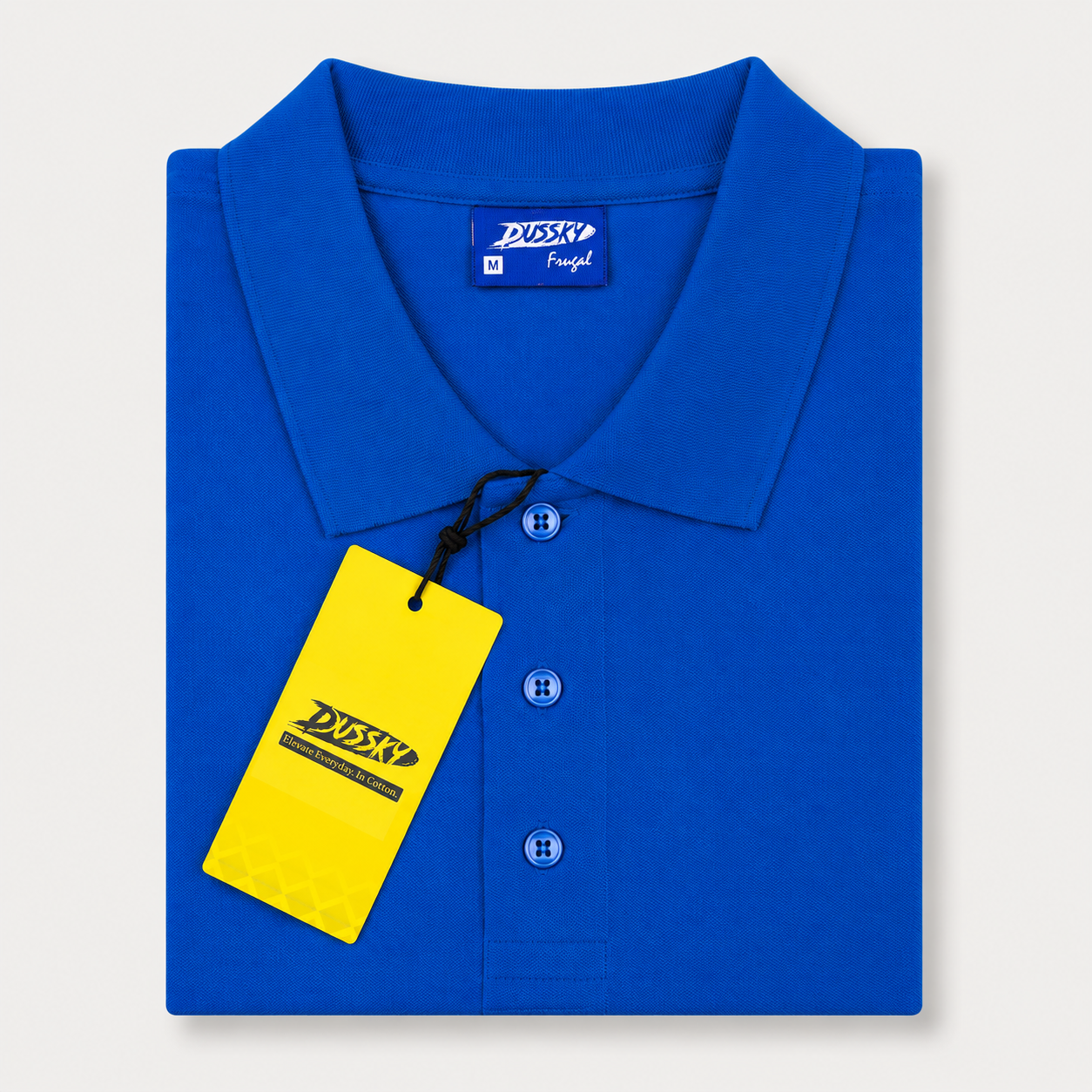 DUSSKY Frugal Premium Cotton Polo T-Shirt