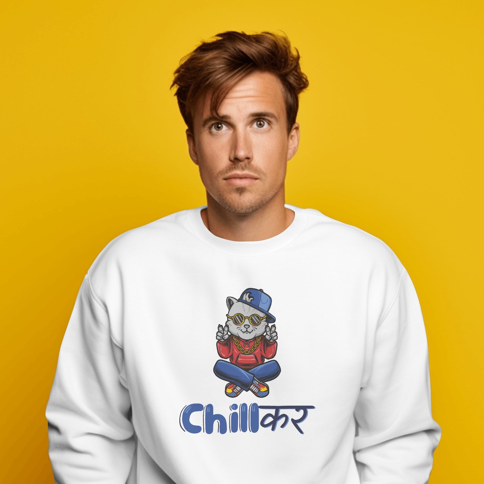 Chillkar White Sweatshirt