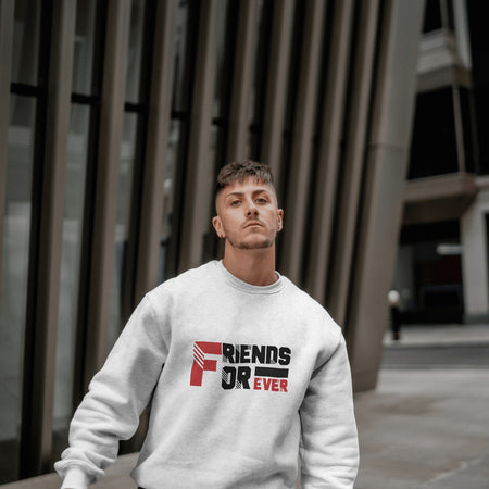Friends Forever White Sweatshirt