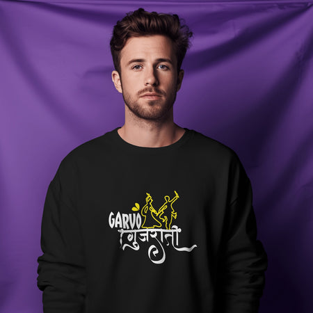 Garvo Gujarati Black Sweatshirt