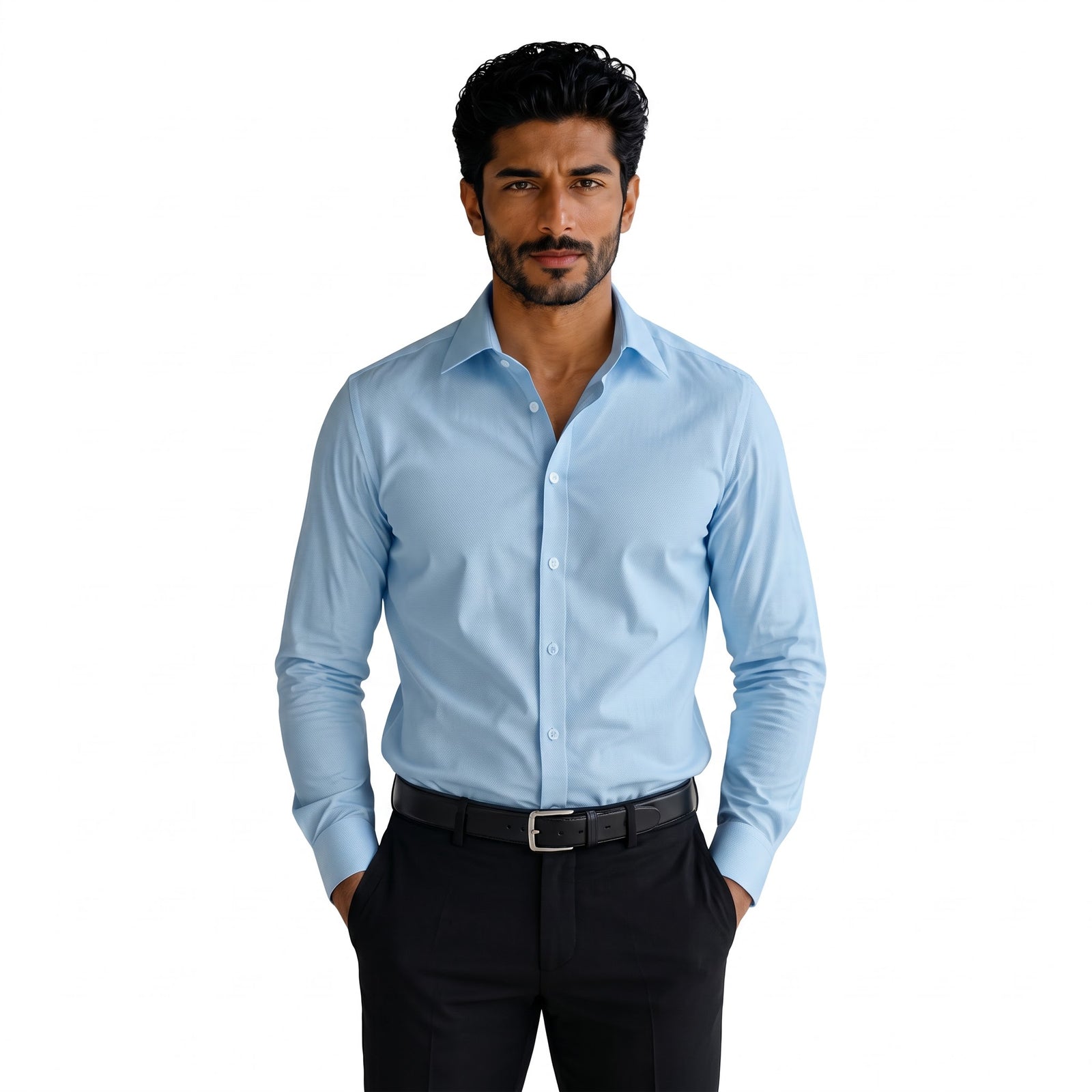 Men’s Sky Blue Formal Corporate Shirt