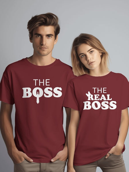 The Boss-The Real Boss(Tie)Couple - T-Shirt