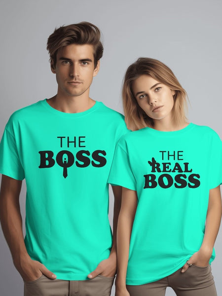 The Boss-The Real Boss(Tie)Couple - T-Shirt
