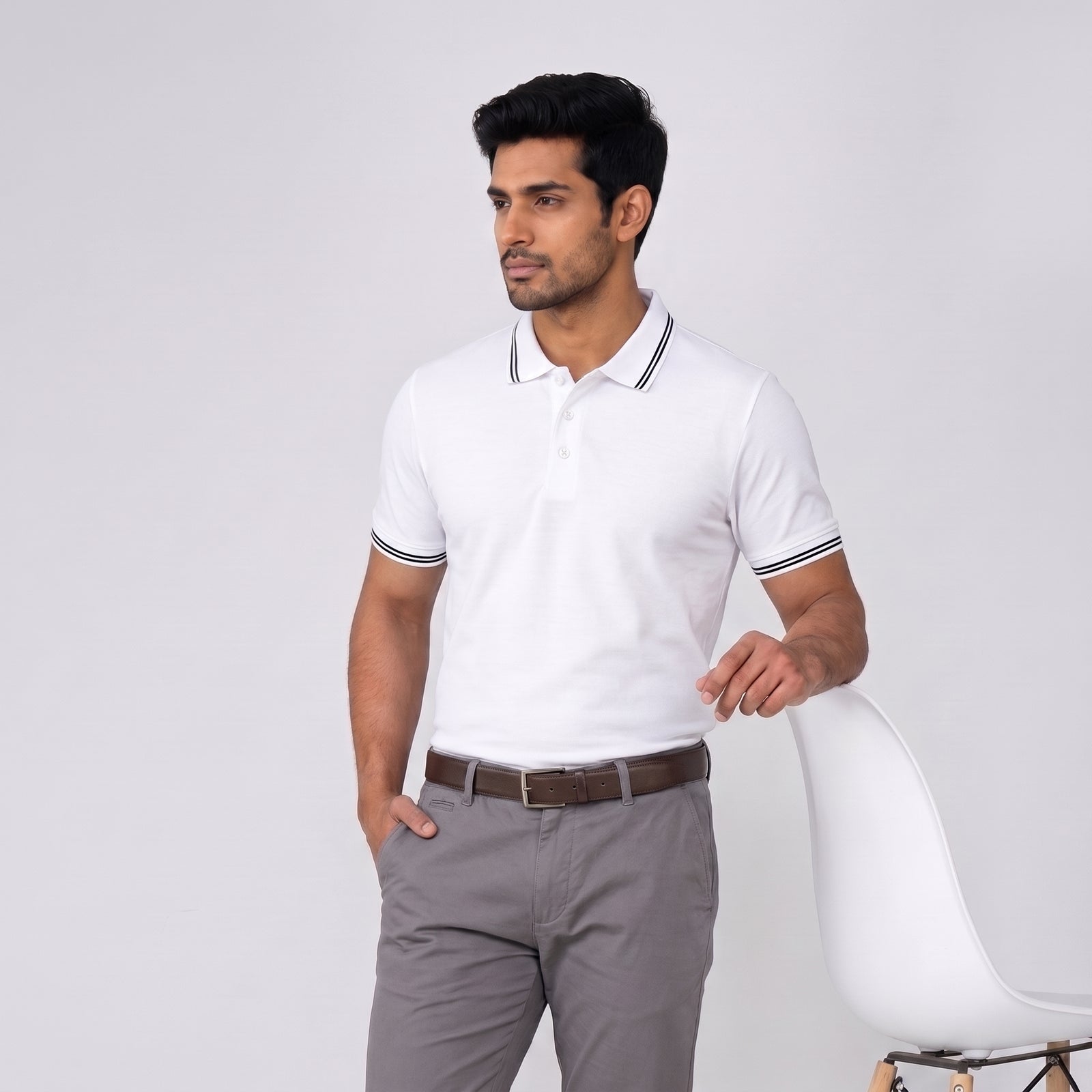 DUSSKY Prime Premium Cotton Polo T-Shirt
