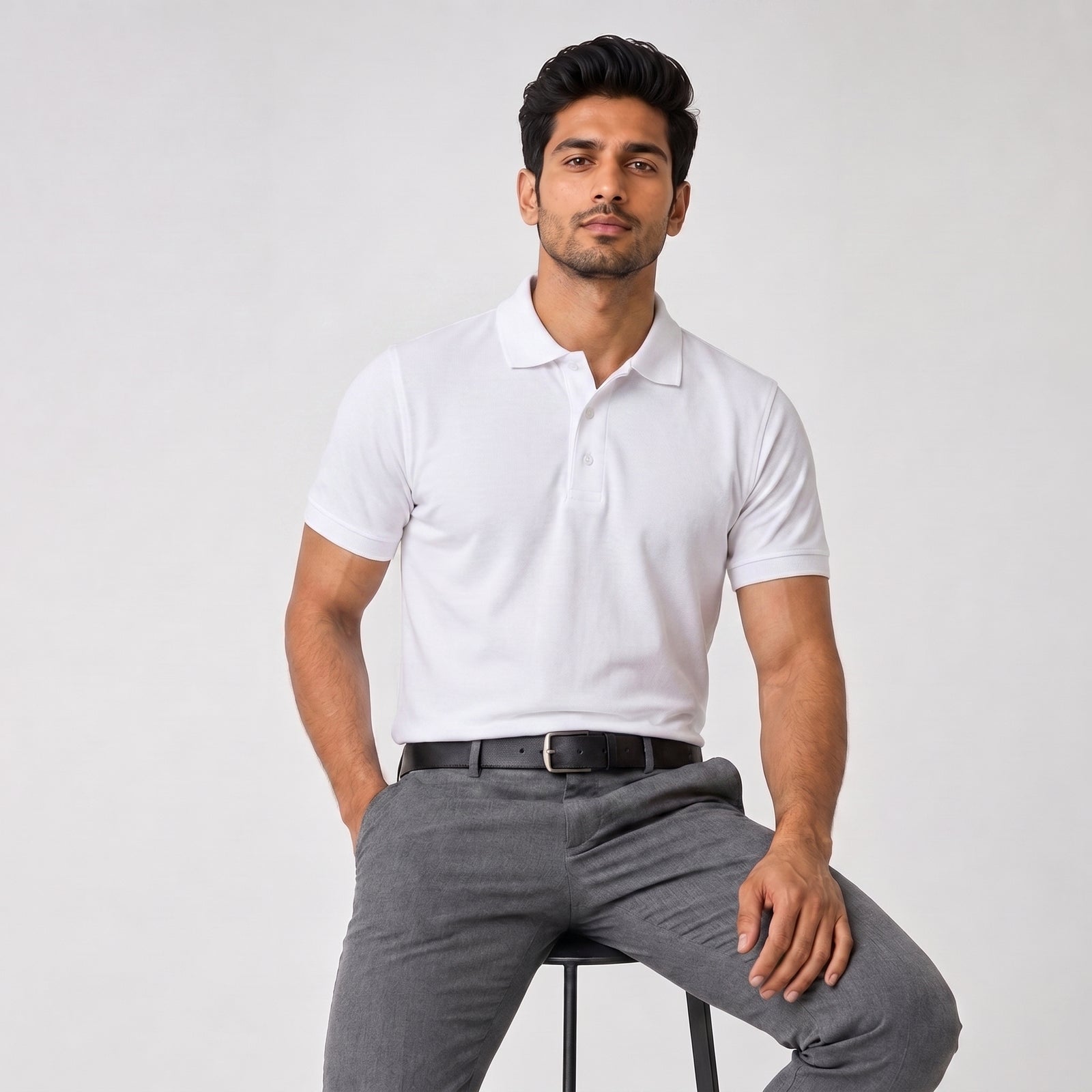 DUSSKY Frugal Premium Cotton Polo T-Shirt