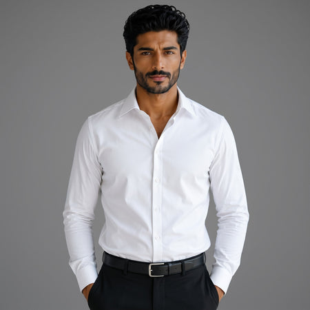 Men’s White Formal Corporate Shirt