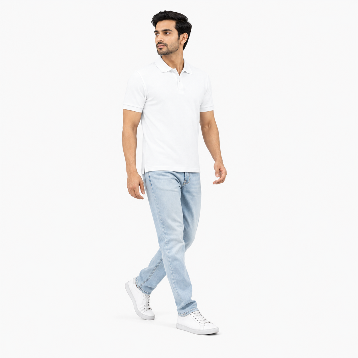 VESTO Premium Polyester Cotton Blend Polo T-Shirt