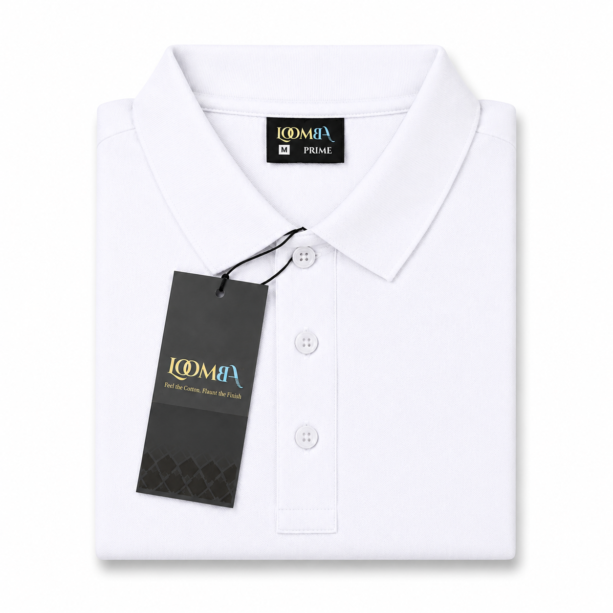 Industrial Back Office Uniform | LOOMBA PRIME Premium Cotton-Polyester Polo T-Shirt