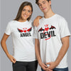 Angel - Devil Couple Cotton T-Shirts