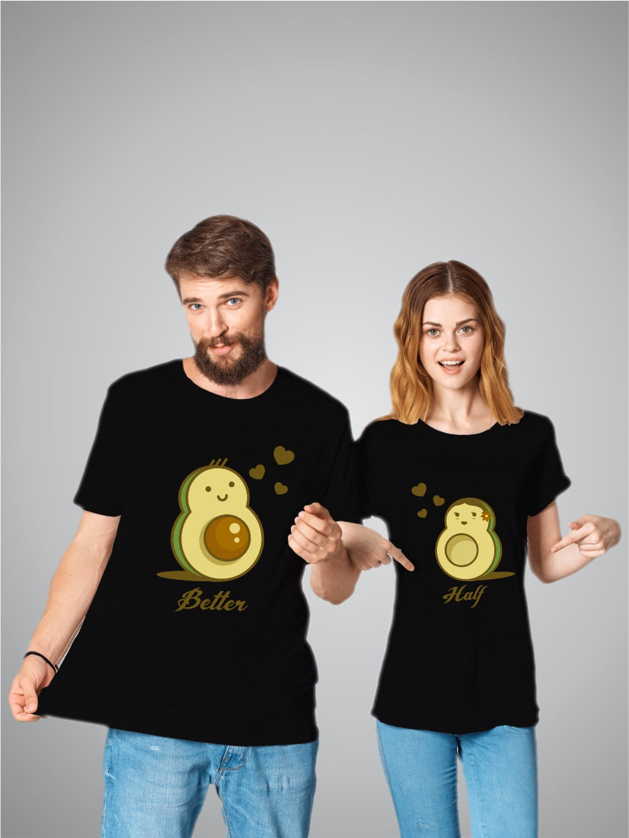 Better Half grapphiti Couple T-shirt Pair