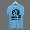 Born To Ride - Cotton T-Shirt For Travel Lovers Buy Online