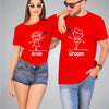 Bride - Groom Cartoon Couple T-Shirts