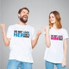 Do Not Look At Her & Him - Cotton Couple T-Shirts Pair