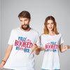 Fully Booked By Him & Her | Couple T-Shirts