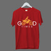Good Times - Cotton T-Shirt For Rider Lovers
