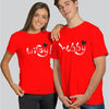 Hubby Wifey - Latest Red Couple T-Shirts