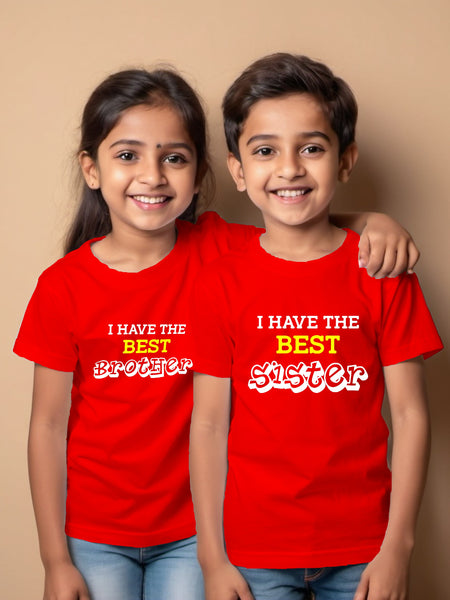I have Best Brother, Sister - T-Shirts Combo For Rakhi