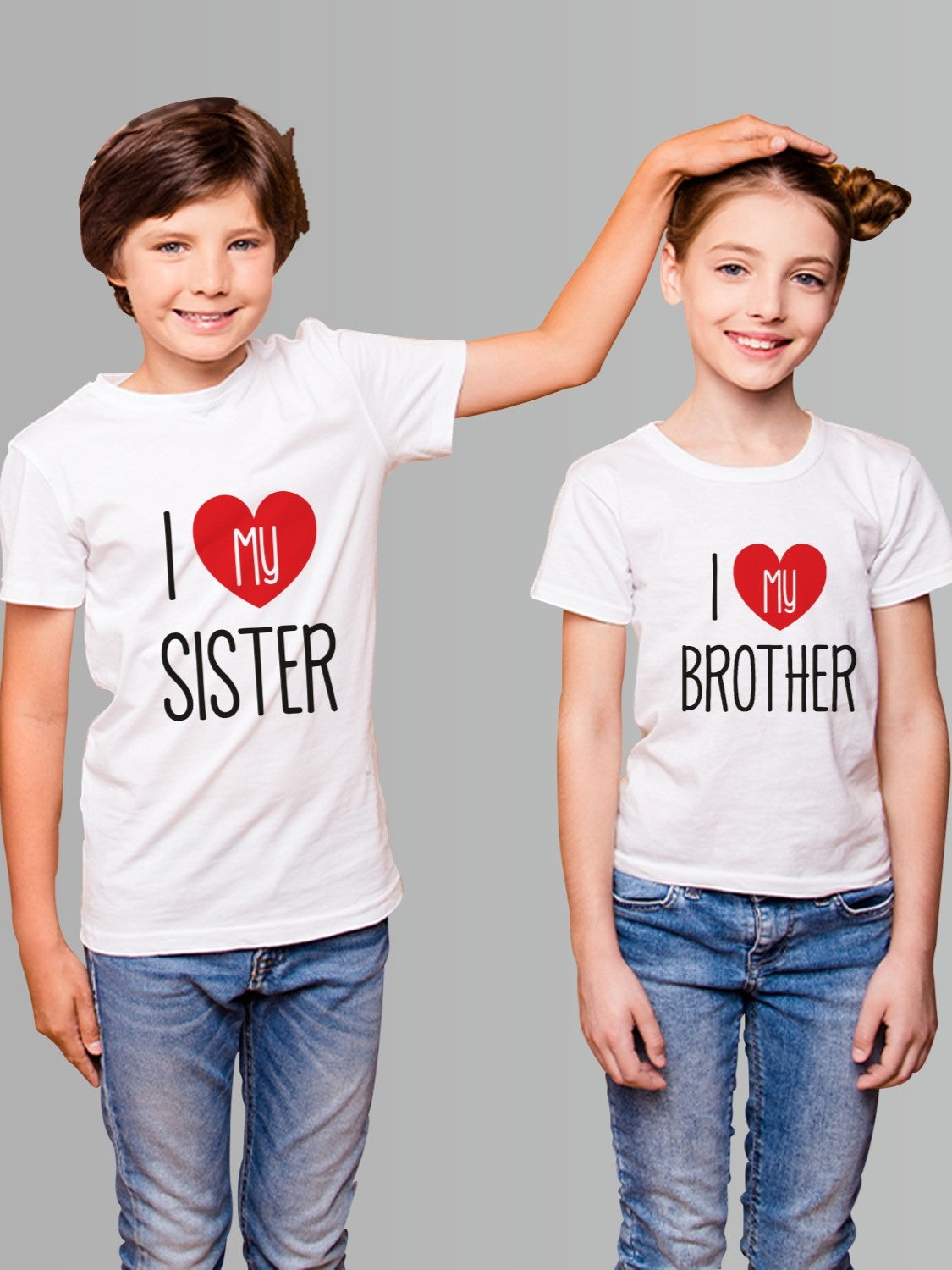 I Love My Brother -Sister Sibling T-shirt