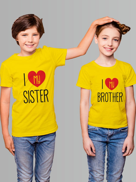 I Love My Brother -Sister Sibling T-shirt