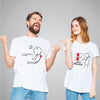 Love magnet twinning t-shirt pair