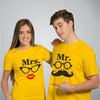 Mister & Mrs Muchchad - Cotton Couple T-Shirts Pair