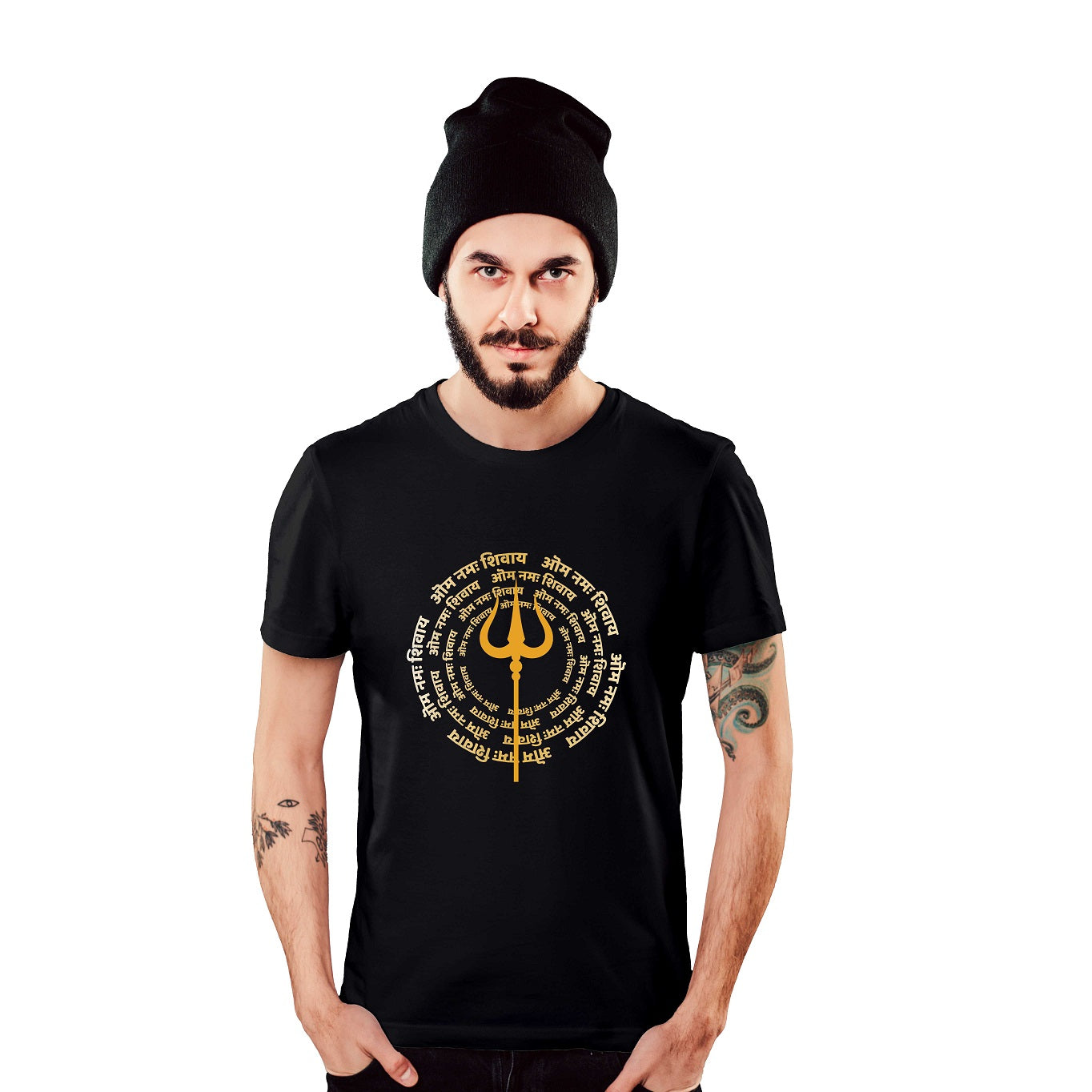 om namah shivay t shirt black