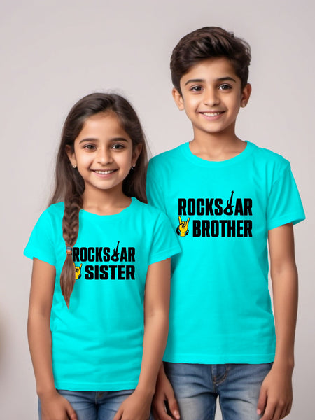 Rockstar Bro Sis - Matching Rakhi T-shirts