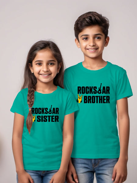 Rockstar Bro Sis - Matching Rakhi T-shirts