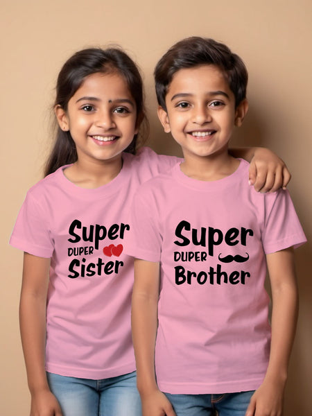 Super Duper Brother Sister T-shirts for Raksha Bandhan