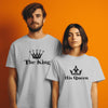 The King His Queen - Best Couple T-Shirts Combo