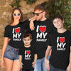 I Love My Family - Cotton T-Shirts Pack of 4