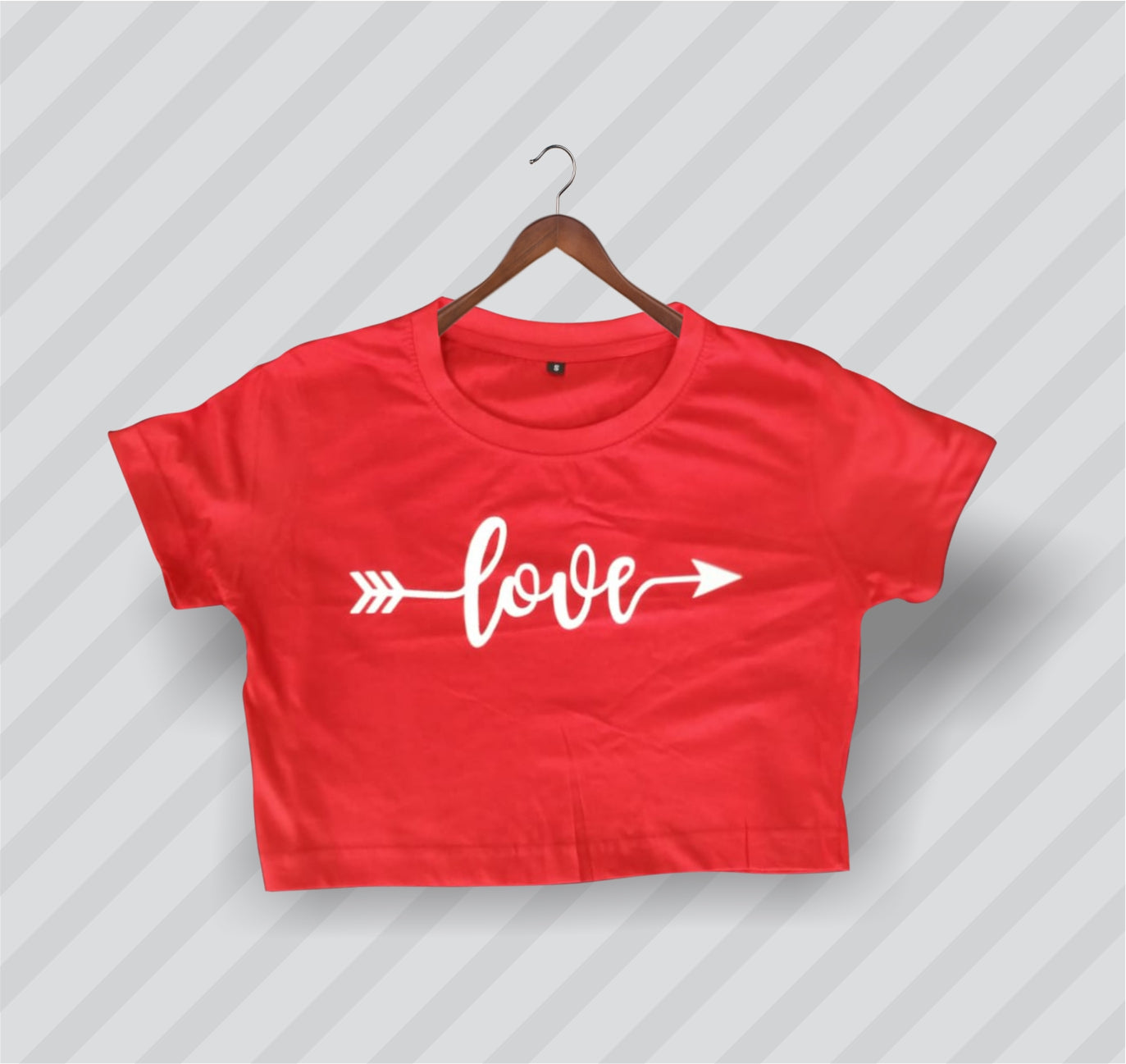 Love Arrow - Cotton Croptop For Girls