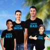 Super Mom, Dad, Boy, Girl - Family T-Shirts (Combo of 4)