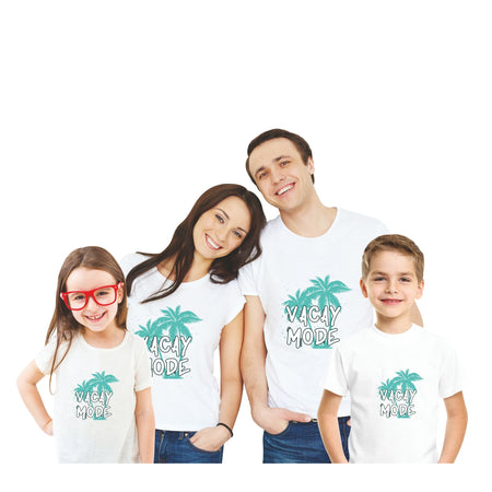 Vacay Mode Light Design Family T-Shirt (pair of 4)