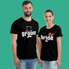 Groom Bride - Black Couple T-Shirts