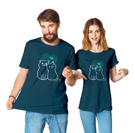 Lovely Cat Latest Couple T-Shirts