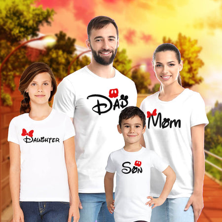 Cool Dad, Mom, Son, Daughter Family Matching T-Shirts (Pair of 4) Buy ...