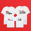Mom, Dad, Son, Daughter - Family T-Shirts (Combo of 4)
