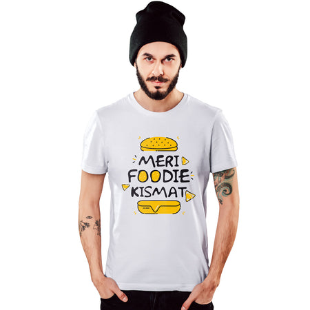 Meri Foodie Kismat - Gujarati Theme Cotton T-Shirts