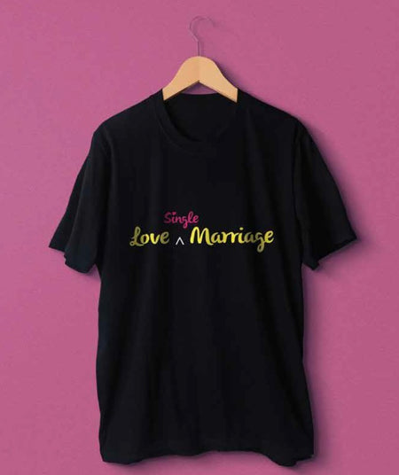 Love Single Marriage - Aum Mangalam Singlem Merchandise T-Shirts