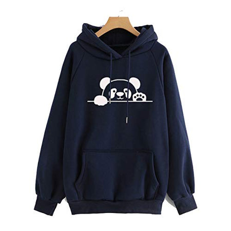 Panda Printed Cotton Hoodies - Unisex Regular Fit