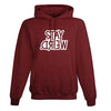 Stay Weird Printed Cotton Hoodies - Unisex Regular Fit