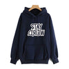 Stay Weird Printed Cotton Hoodies - Unisex Regular Fit