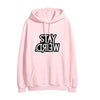 Stay Weird Printed Cotton Hoodies - Unisex Regular Fit