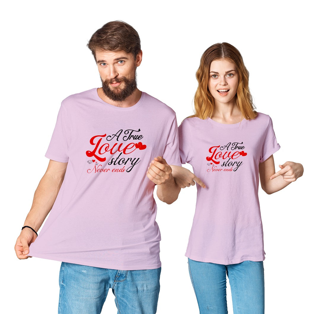 True Love Story Couple - T-Shirt