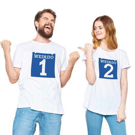 Weirdo - Matching Couple T-Shirts (Pack of 2)